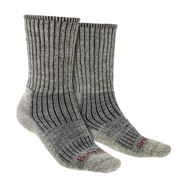1 Pack Mens Hiking Midweight Merino Wool Cushioned Boot Socks