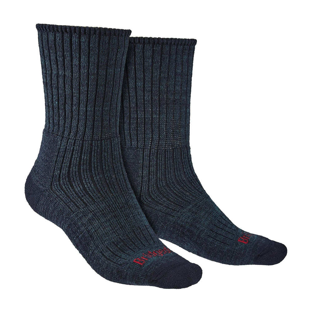 1 Pack Mens Hiking Midweight Merino Wool Cushioned Boot Socks