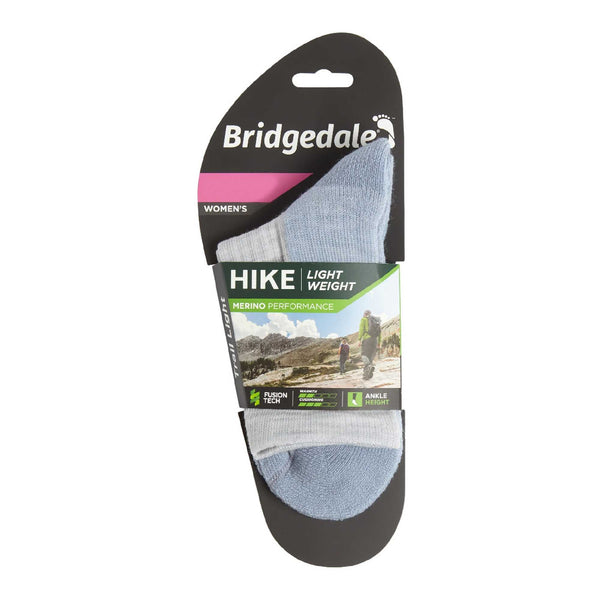 1 Pack Ladies Hiking Lightweight Merino Wool 3/4 Crew Socks