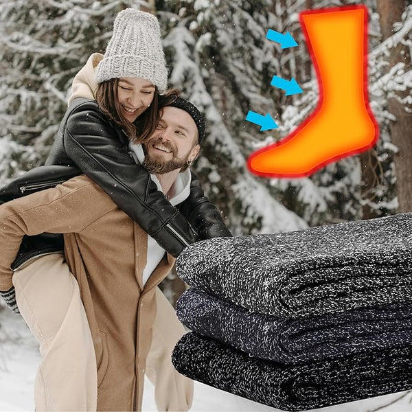Mens Winter Warm 2.13 Tog Thermal Socks - Pack of 3