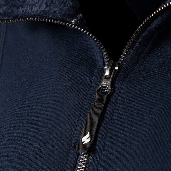 Mens Thermal Soft 1/4 Zip Top Fleece with High Collar