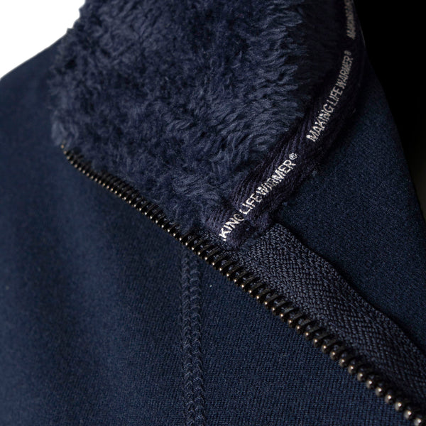 Mens Thermal Soft 1/4 Zip Top Fleece with High Collar