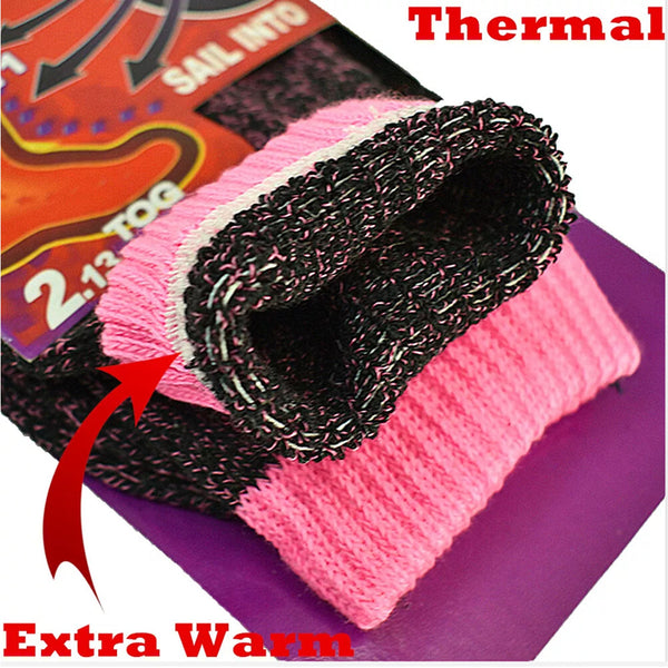 Ladies Winter Warm 2.13 Tog Thermal Socks - Pack of 6