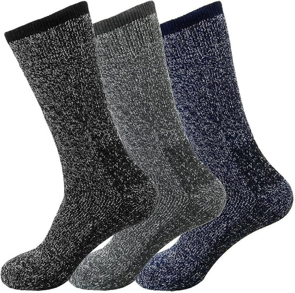 Mens Winter Warm 2.13 Tog Thermal Socks - Pack of 3