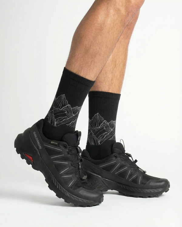 Stride Trail Running Socks – Black