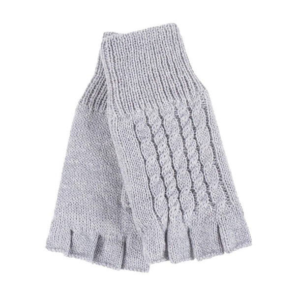 Ladies Cable Knitted Winter Thermal Fingerless Gloves