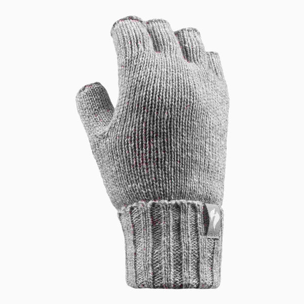 Ladies Knitted Fleece Lined Winter Thermal Fingerless Gloves