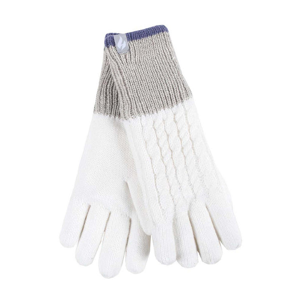 Ladies Patterned Fleece Lined Warm Thermal Gloves for Winter