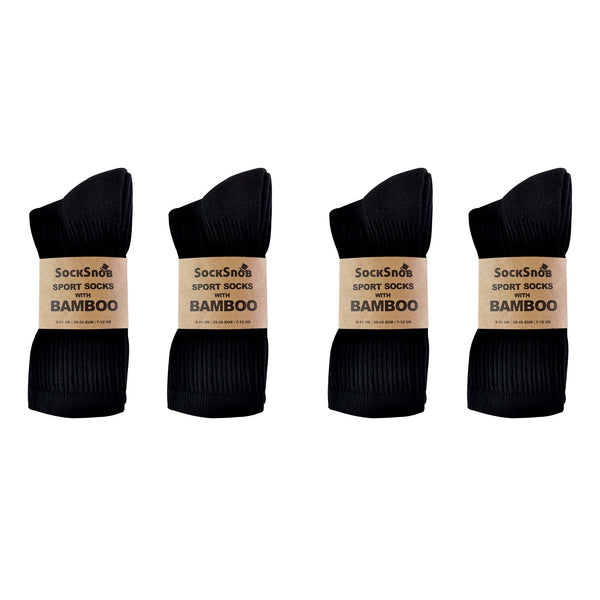 Mens Bamboo / Organic Cotton Running Sport Socks (Multipack Options)