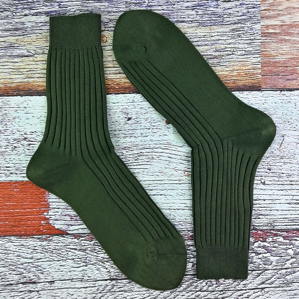 2 Pack Mens 100% Cotton Hiking Boot Socks