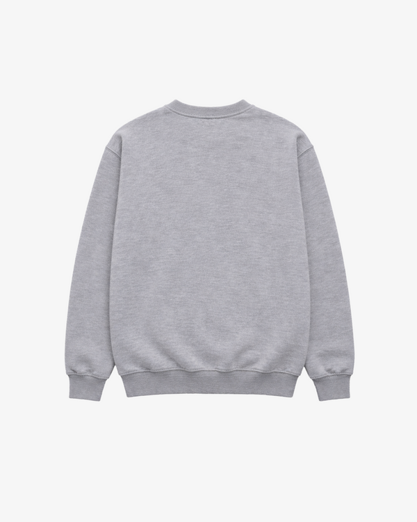 Men's Embroidered Heavyweight Sweatshirt - Light Grey
