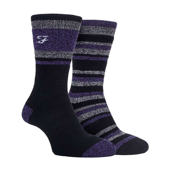 2 Pack Mens Thermal Walking Socks | Great for Outdoor Winter Trekking & Hiking