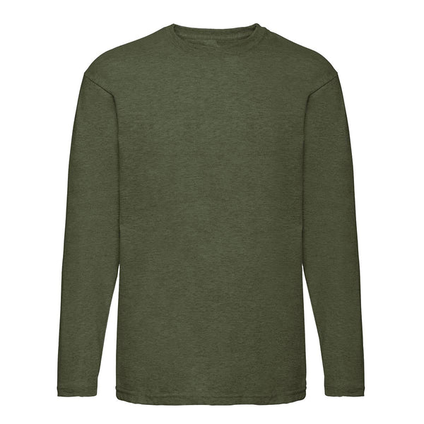 Mens Crew Neck Essential Long Sleeve Cotton T Shirt