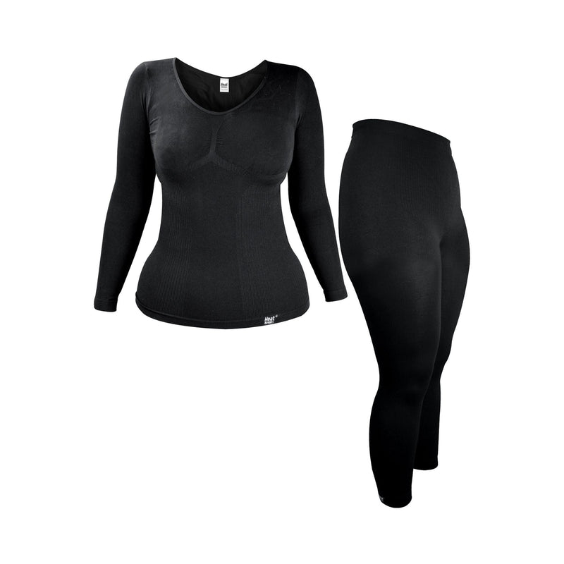 Cozy Women's Thermal Underwear Set: Long Sleeve Top & Long Leggings