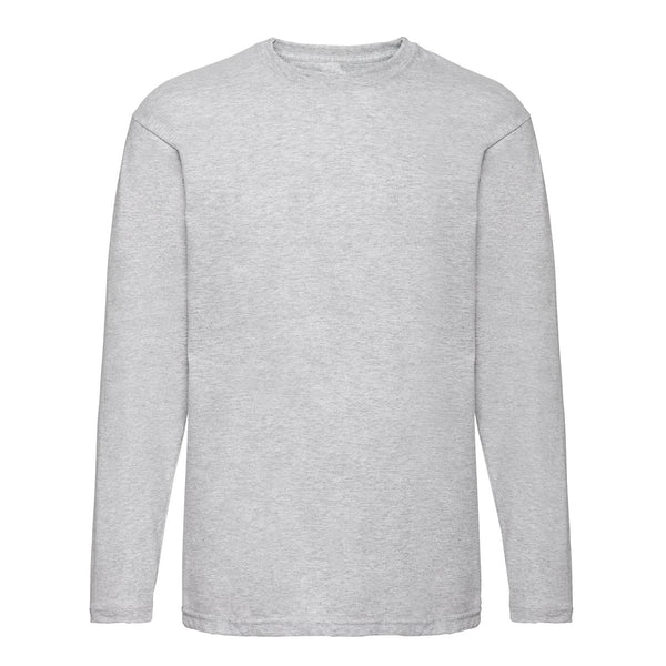 Mens Crew Neck Essential Long Sleeve Cotton T Shirt