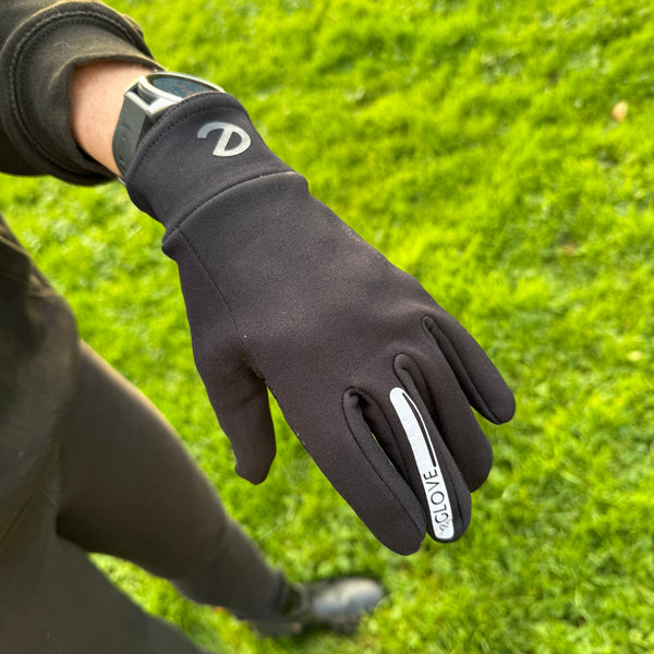 eGLOVE Fleece Running Gloves – Black