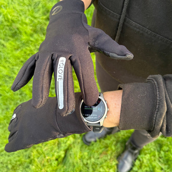 eGLOVE Fleece Running Gloves – Black