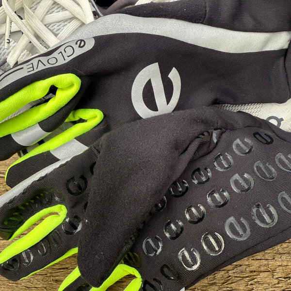 eGLOVE Reflective Running Gloves – Black & Yellow