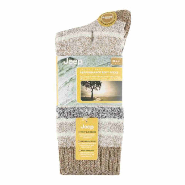 3 Pack Ladies Performance Heavy Duty Cushioned Hiking Boot Socks