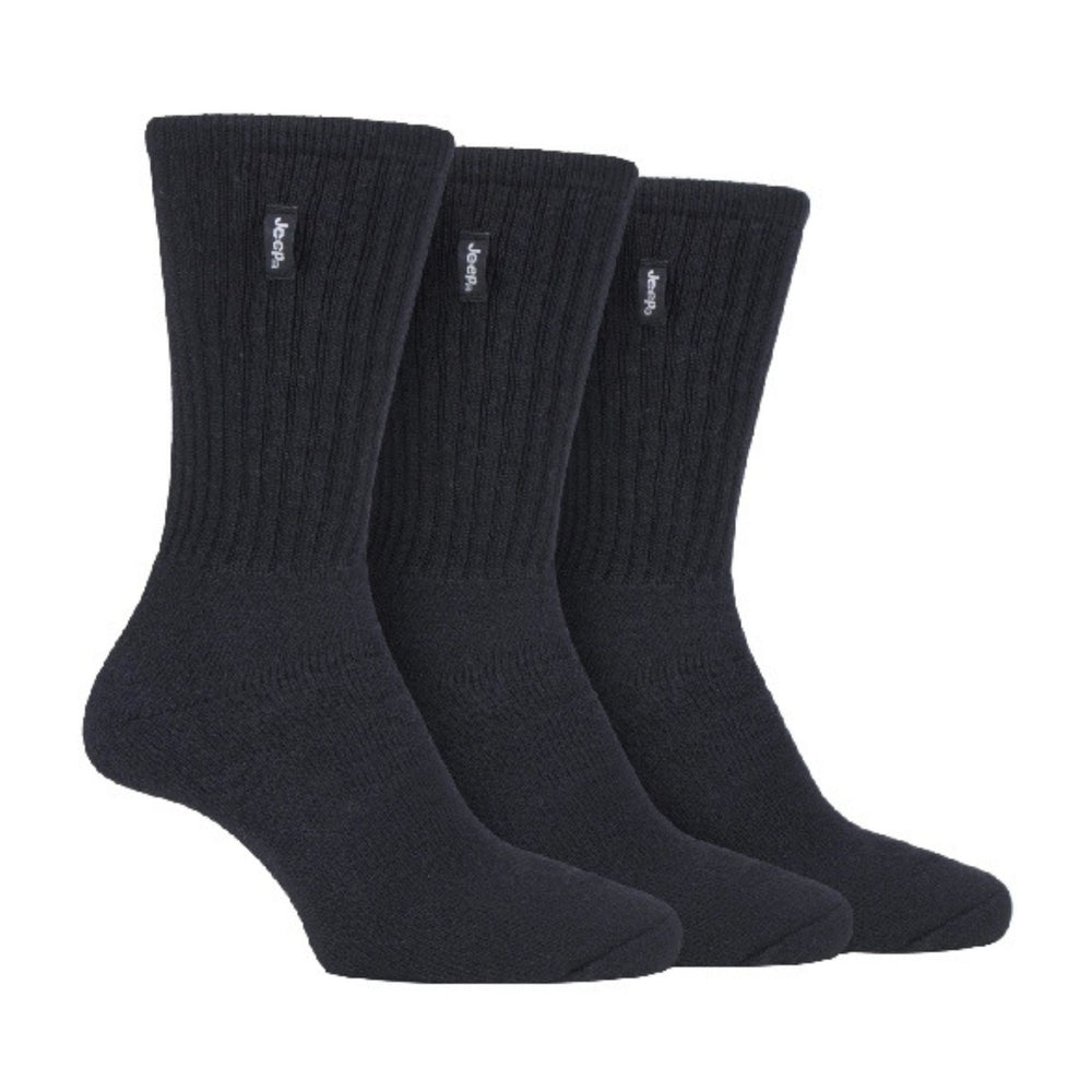3 Pack Mens Vintage Cotton Cushioned Socks for Hiking Boots