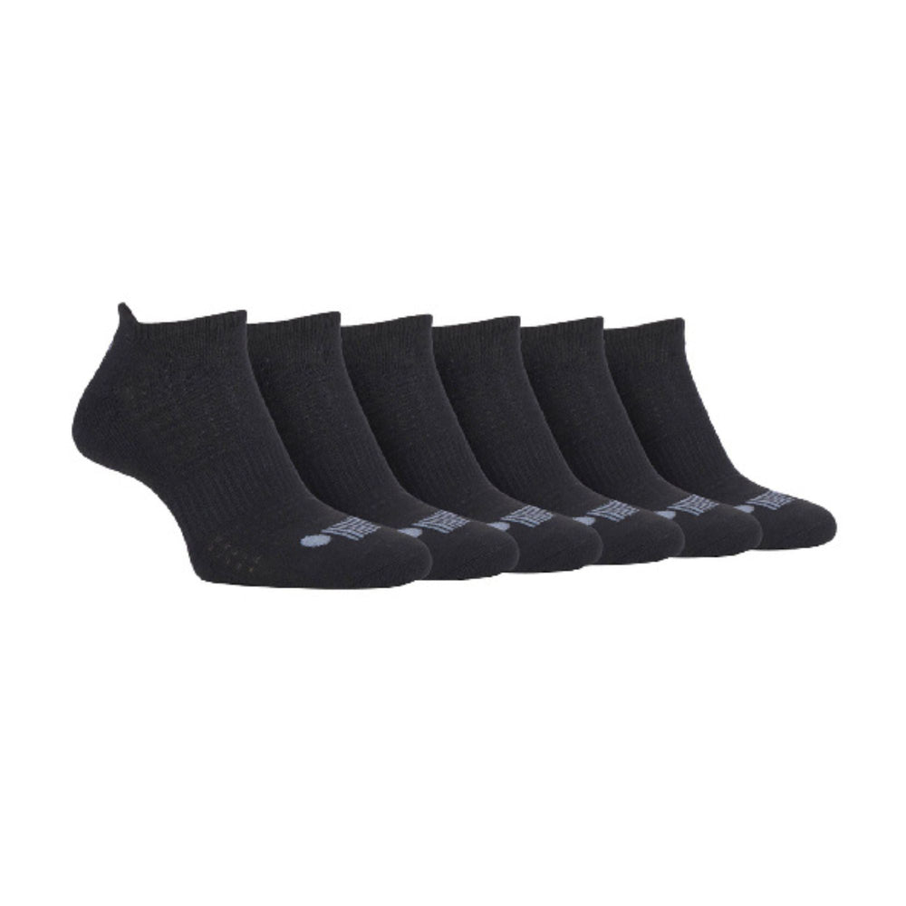 6 Pack Mens Cotton Cushioned Sport Ankle Trainer Socks for Running