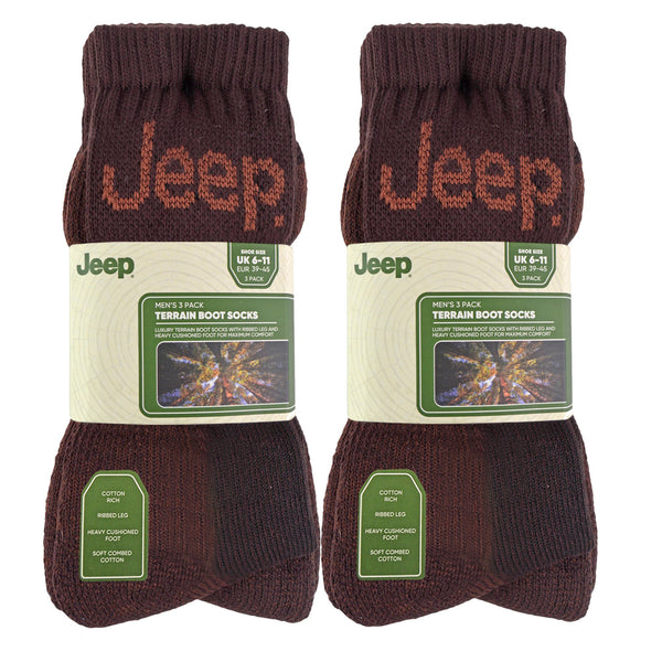 Mens Luxury Cushioned Cotton Hiking Socks (Multipack Options)