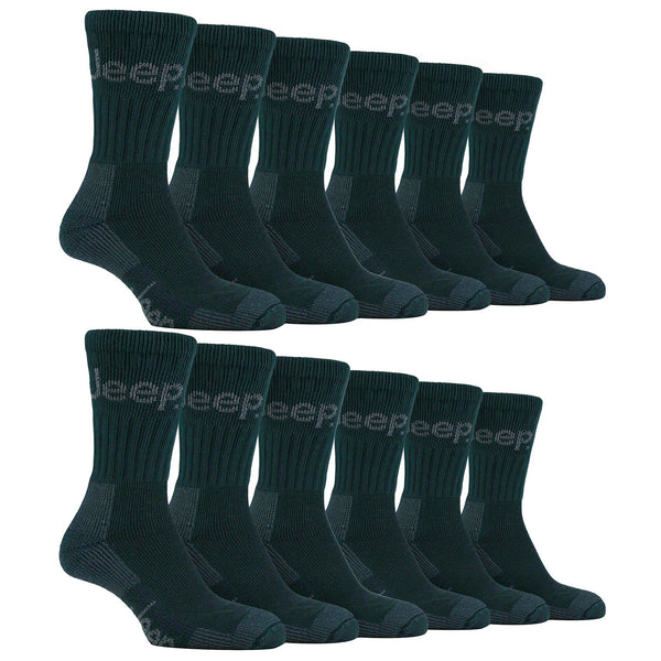Mens Luxury Cushioned Cotton Hiking Socks (Multipack Options)