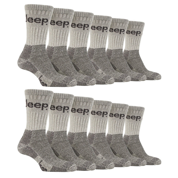 Mens Luxury Cushioned Cotton Hiking Socks (Multipack Options)