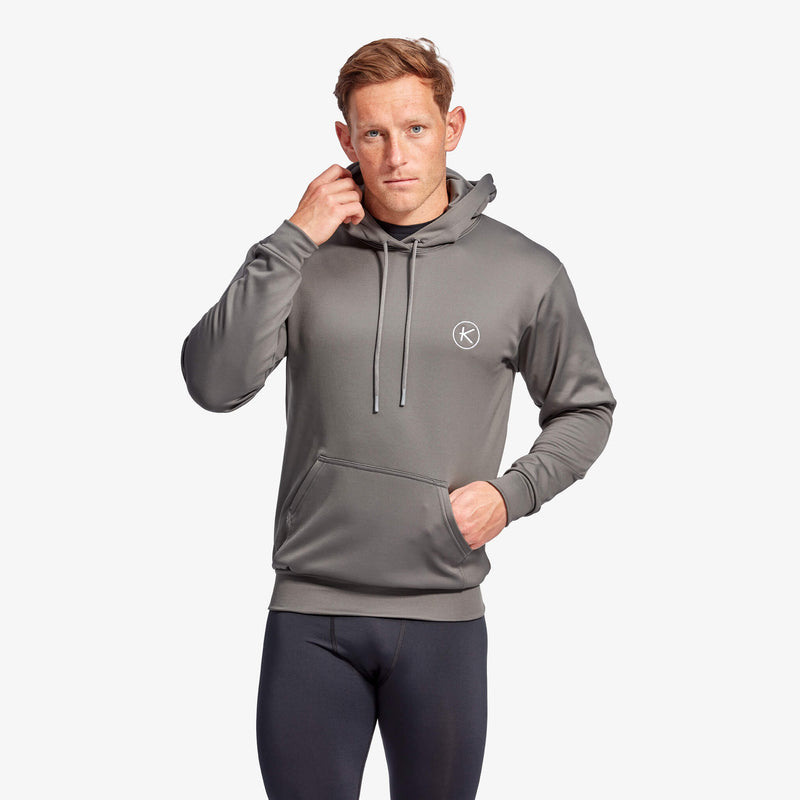 KYMIRA Men’s Hoodie — Grey & Blue