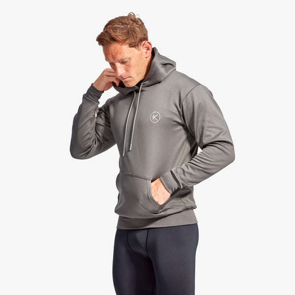 KYMIRA Men’s Hoodie — Grey & Blue