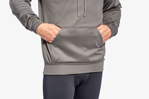 KYMIRA Men’s Hoodie — Grey & Blue