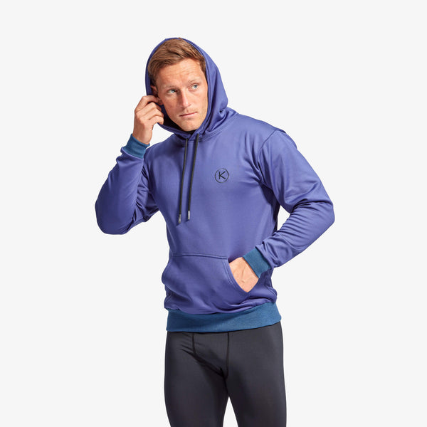 KYMIRA Men’s Hoodie — Grey & Blue