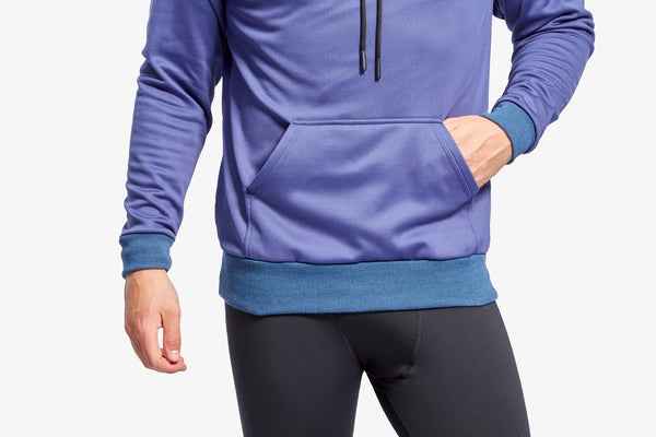 KYMIRA Men’s Hoodie — Grey & Blue