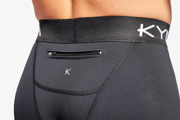KYMIRA Men’s Performance Leggings with Zip Pocket