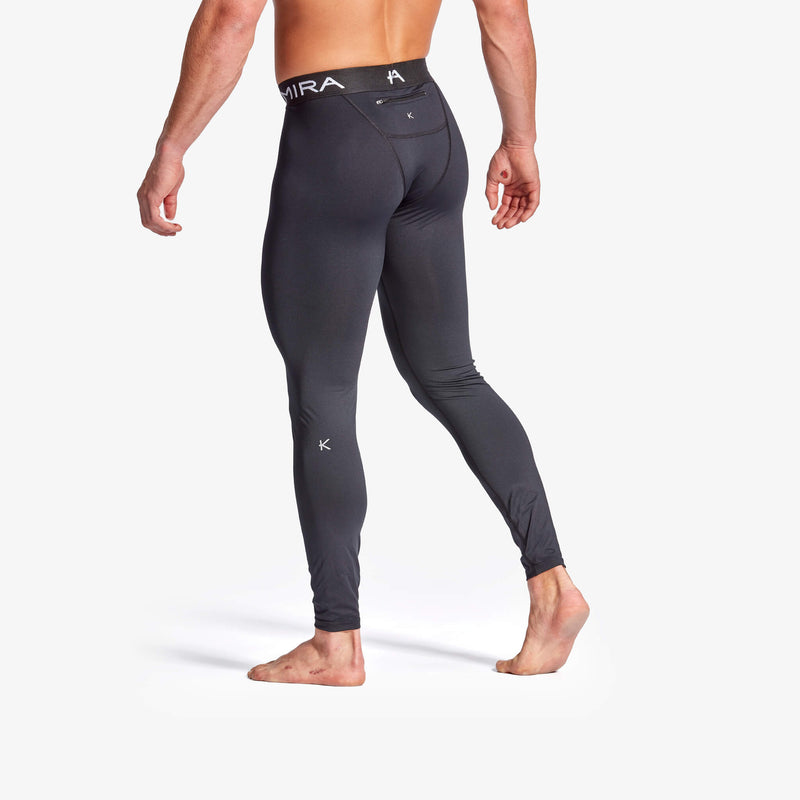 KYMIRA Men’s Performance Leggings with Zip Pocket