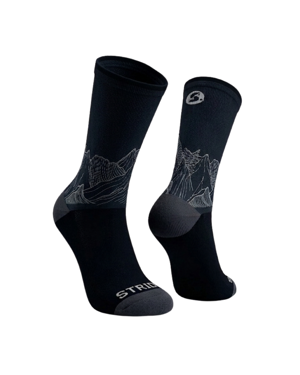Stride Trail Running Socks – Black