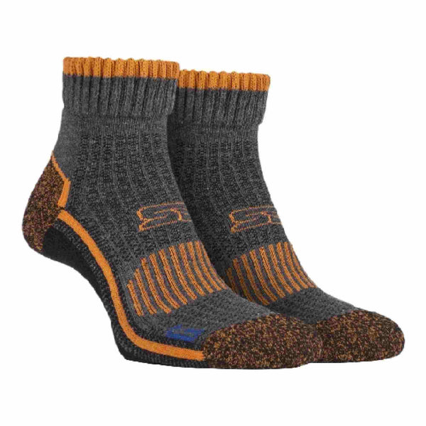 1 Pack Mens Cotton Reinforced Ankle Hiking Walking Trekking Socks