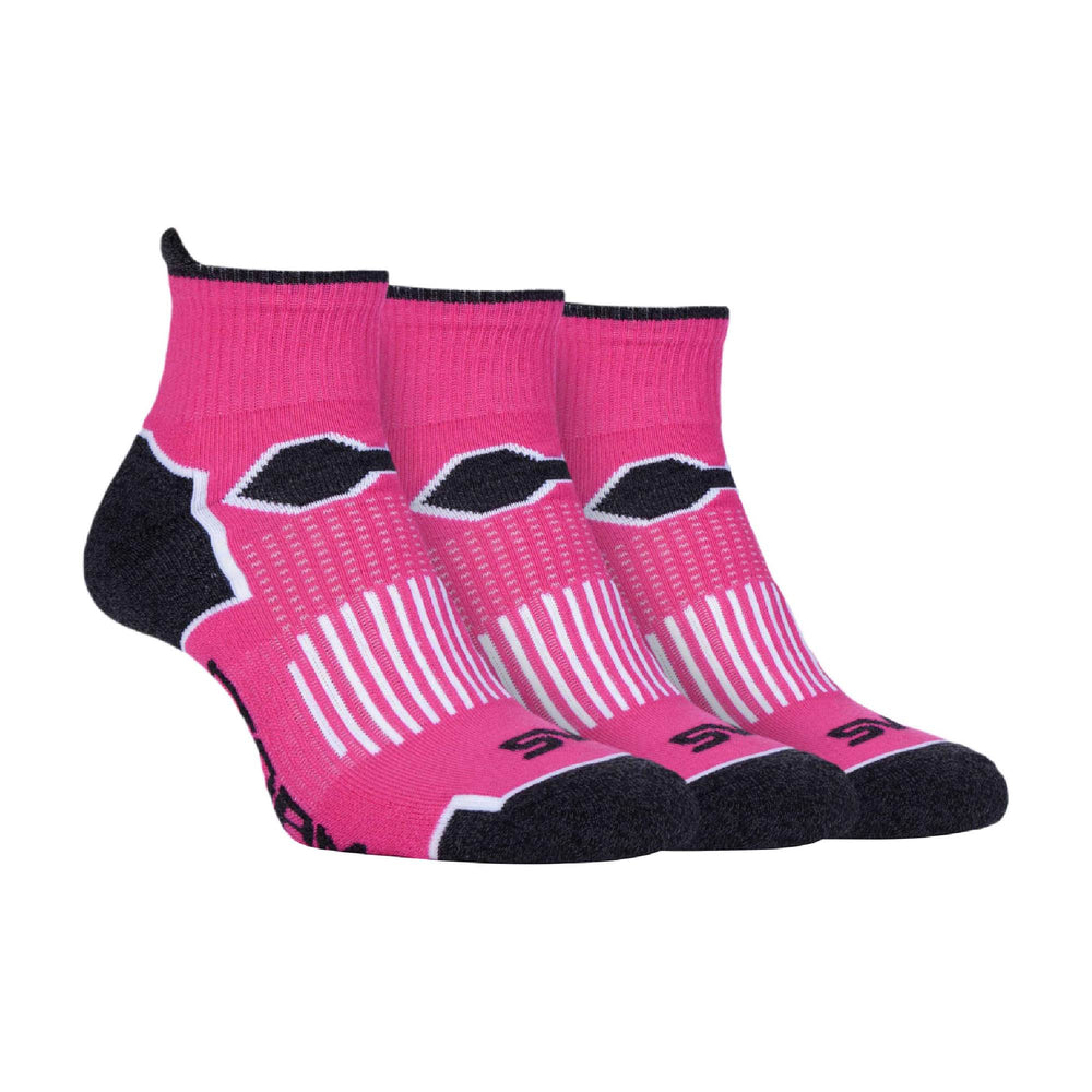 3 Pack Ladies Short Ankle Running Sports Socks with Arch Support