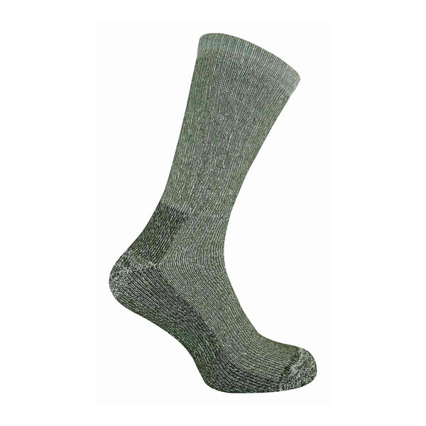 2 Pack Mens Cushioned Heel & Toe Thermal Wool Hiking Socks