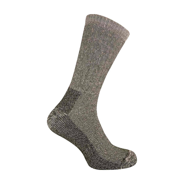 2 Pack Mens Cushioned Heel & Toe Thermal Wool Hiking Socks