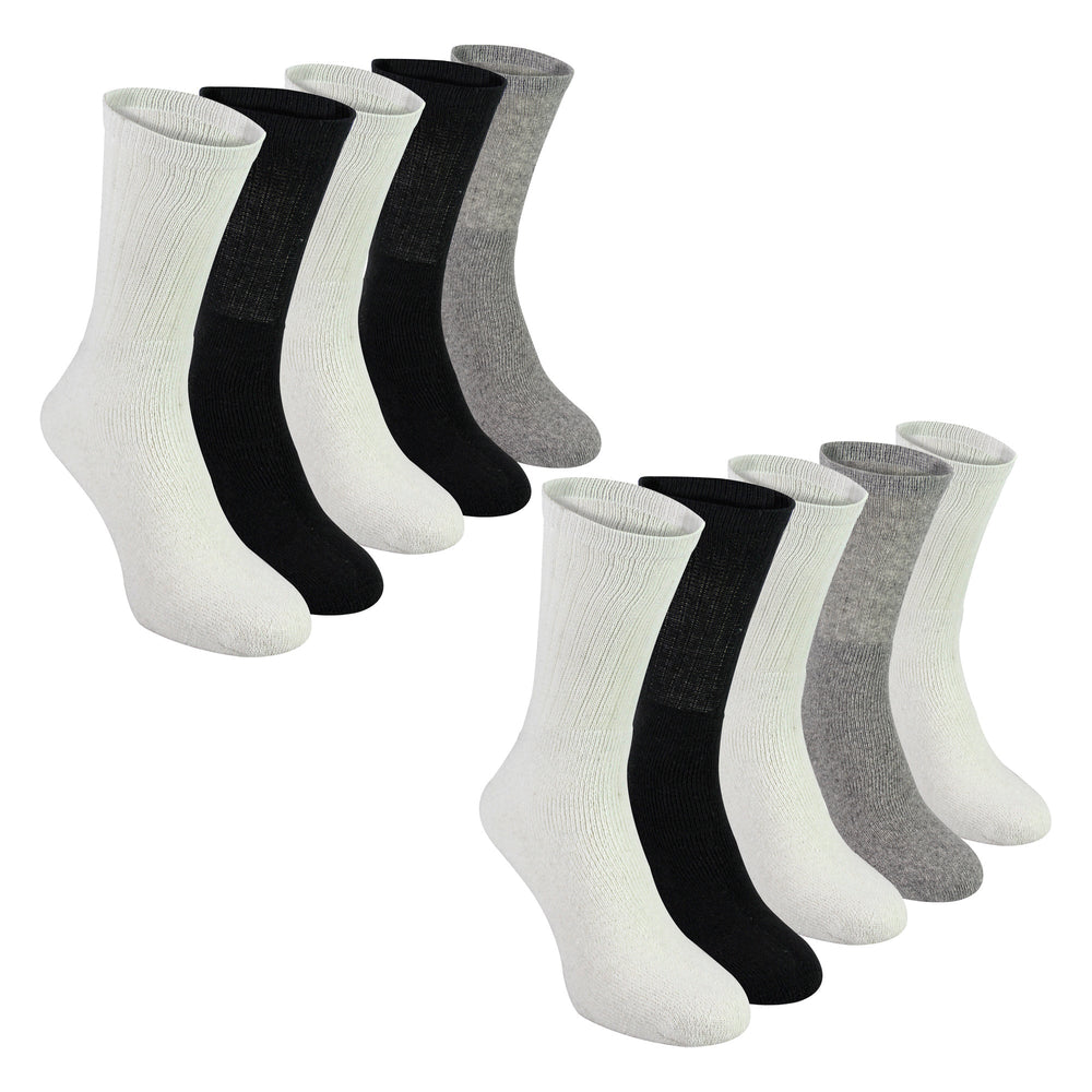 Mens 10 Pack Multipack Sport Socks | Breathable Cotton Running Socks