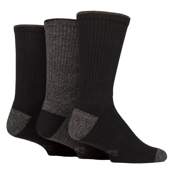 3 Pairs Mens Water Repellent Midweight Outdoor Socks for Hiking & Walking