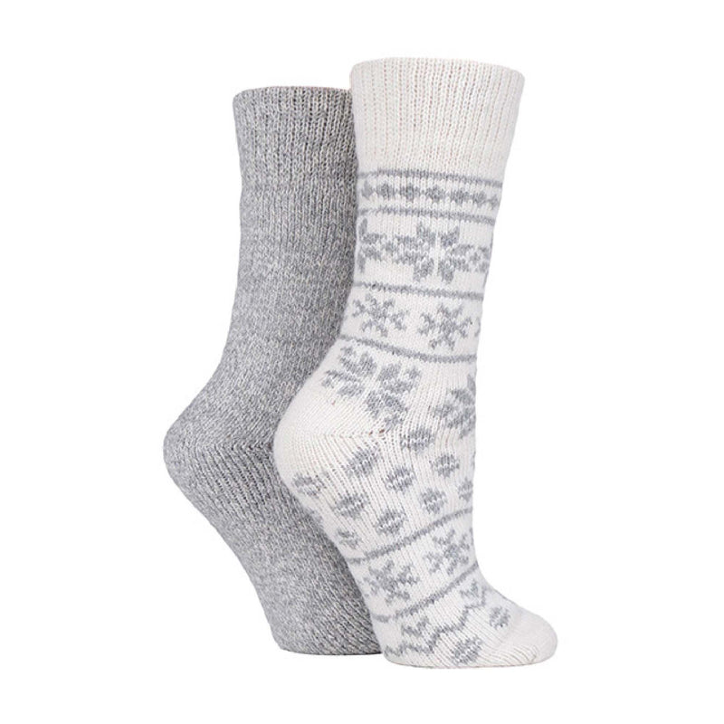 2 Pack Unisex Thick Heavy Winter Warm Wool Hiking Boot Socks