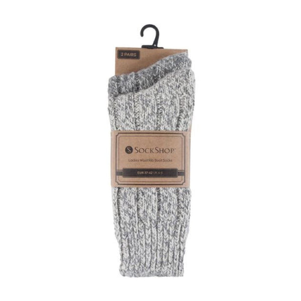 2 Pack Unisex Thick Heavy Winter Warm Wool Hiking Boot Socks