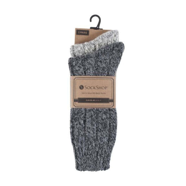 2 Pack Unisex Thick Heavy Winter Warm Wool Hiking Boot Socks