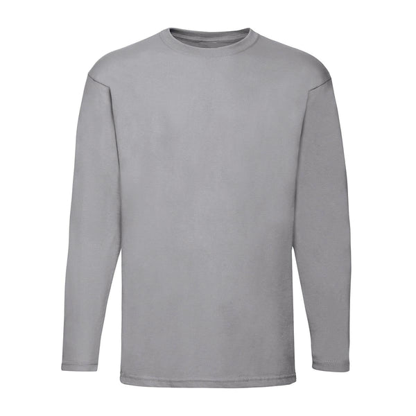 Mens Crew Neck Essential Long Sleeve Cotton T Shirt