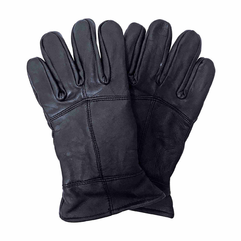 Mens Fleece Lined Thinsulate Leather Gloves for Winter