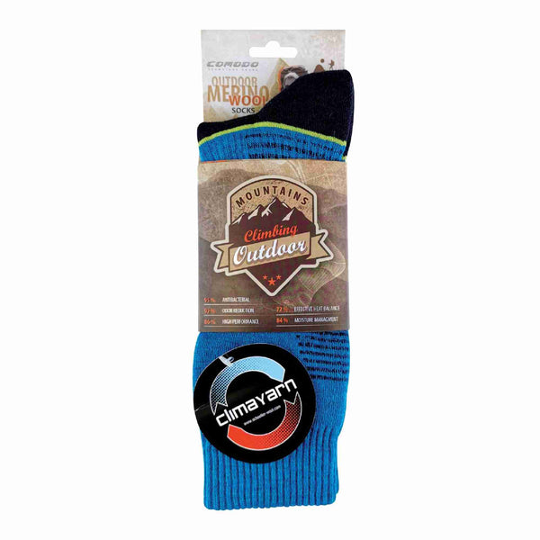 1 Pack Merino Wool Light Climacontrol Hiking Socks for Summer