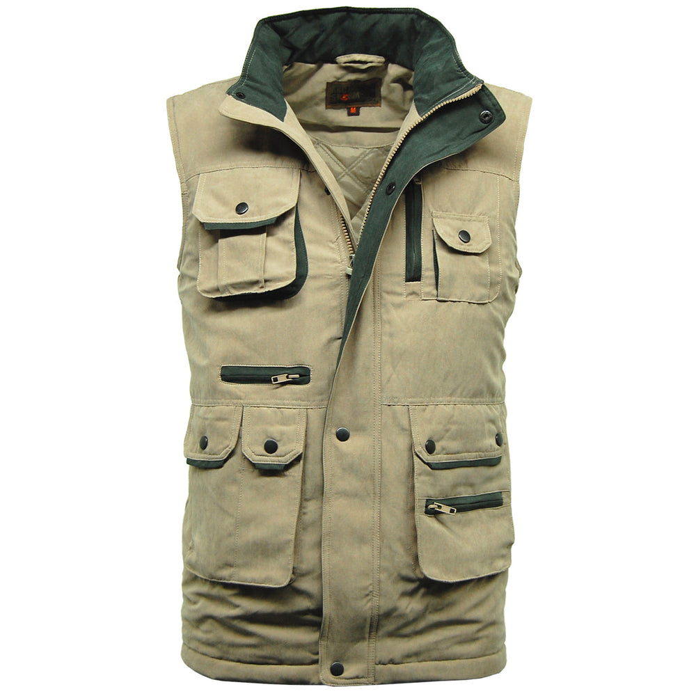Mens Padded Multi Pocket Micro Bodywarmer