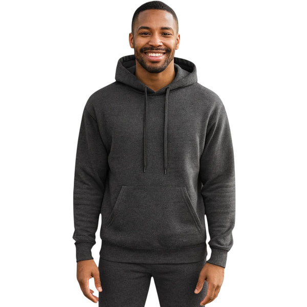 Unisex Heavy Blend Plain Hoodie – Comfy Fleece Pullover with Pouch Pocket